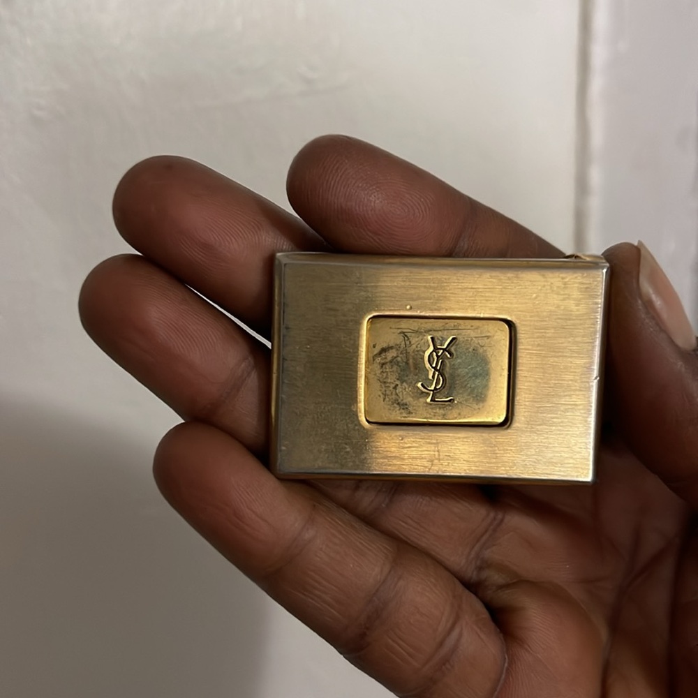 Vintage ysl made in taiwan belt buckle